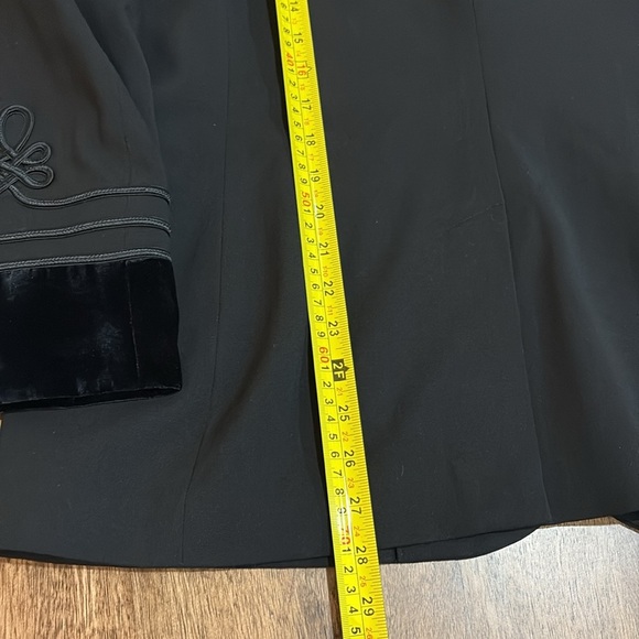Lauren Ralph Lauren Black Velvet Colar Blazer. Size 16. Wool - Picture 9 of 12